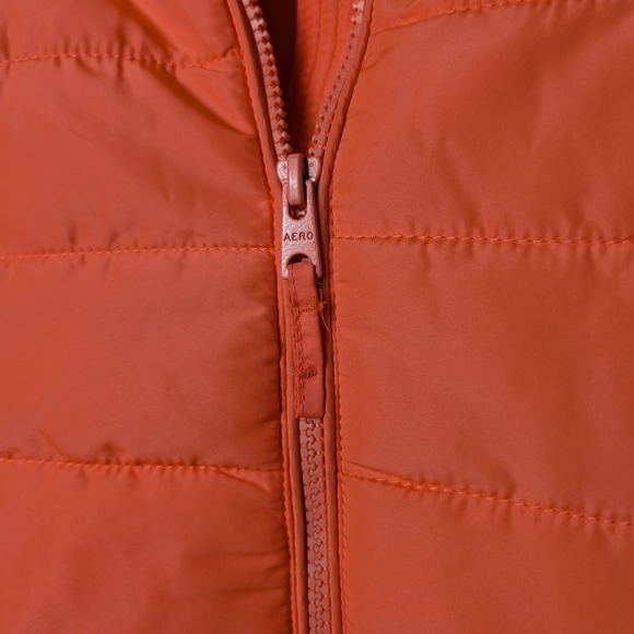 New Abercrombie & Fitch Bright Vibrant Puffer Puffy Pink Vest Zipper Pockets M - Picture 6 of 9